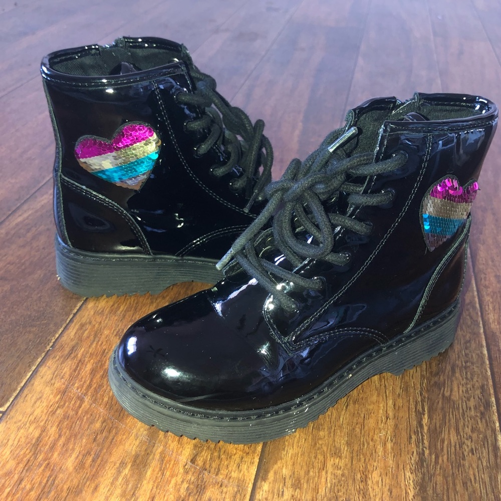 Girls Black Boots